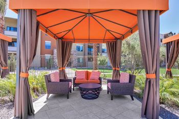 Poolside cabana